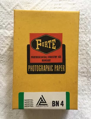 Vintage Darkroom Bromofort Forte BN4 Photo Paper - Unopened Box -100 Pcs • £18