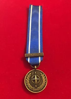 Miniature Nato Bosnia Former Yugoslavia Medal Brand New. Fast Dispatch • £6.99