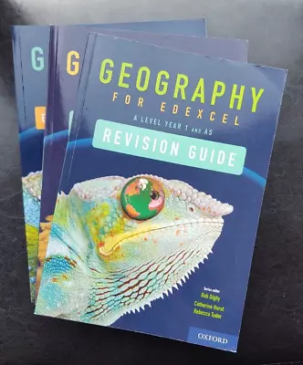 3x A Level Geography Revision Guides And Exam Practice Edexcel BUNDLE Y1 Y2 AS • £20