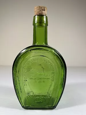 Wheaton NJ Green Glass~Horse Shoe Medicine Bottle~Horse Shoe Bitters~Empty • $19.99