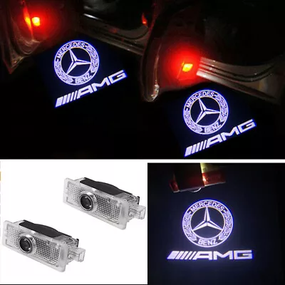 2x AMG LED Car Door Courtesy Laser Projector Light HD For Mercedes-Benz CLA CLS • $15.95