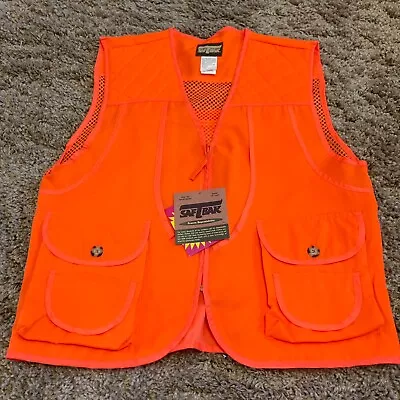 Saftbak SAF-T-BAK Mens Size XL Orange Hunting Shooting Vest New With Tags • $24