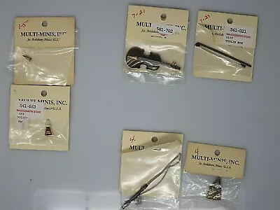 Multi Minis Inc Miniature Lot Fishing Pole Creel Cello Bow Lipstick Nail Polish  • $24.99