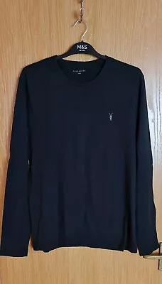 All Saints Men's Long Sleeve Crew T-Shirt Top - Size L • £7.99