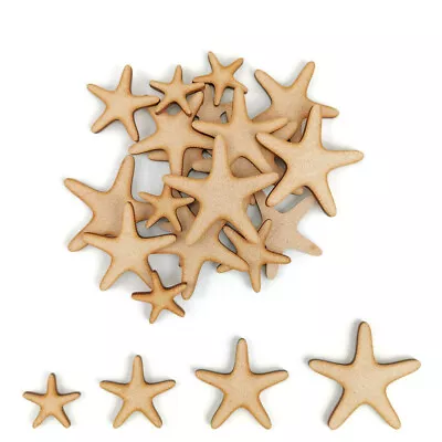 £1.85 • Buy Starfish MDF Craft Shape Wooden Blank Decoration Embellishment Sea Star Aquarium