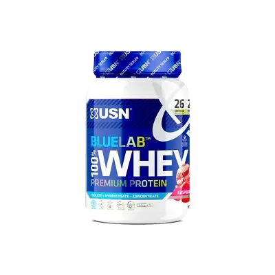 £24.95 • Buy USN Blue Lab 100% Premium Whey Protein, Caramel Popcorn, 908g