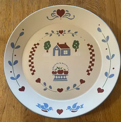 (1) Habersham Country By International 10.75  Dinner Plate Red Blue House Dutch • $6.95