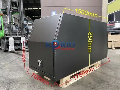 BLACK Aluminium Canopy Toolbox Gullwing UTE TRUCK Tool Box 1780 W X 700 Lx 850 H • $1500