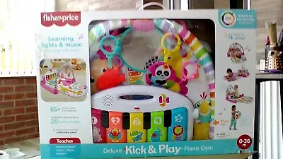 Fisher-Price Deluxe Kick & Play Piano Gym (Boxed) • £25