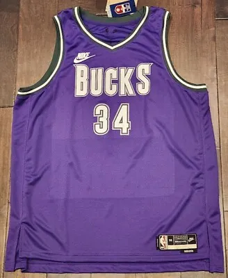 Nike Milwaukee Bucks Giannis Antetokounmpo Swingman Classic Jersey Men's NWT • $50.40