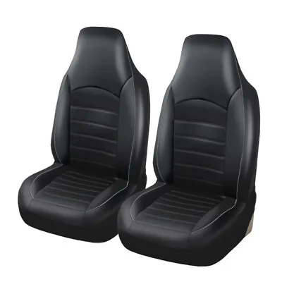 $35.99 • Buy Car Coupe Front Seat Covers PU Leather Cushion Protecter Cloth For Universal US