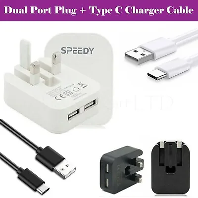£2.69 • Buy Charger Plug For Pixel 7 6A 4A 5A Dual USB Wall Type C Fast Charging Lead