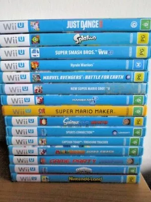 NINTENDO WII U Game Wii U  *Select A Title* WII U GAMES  Assorted Wii U Game WII • $10