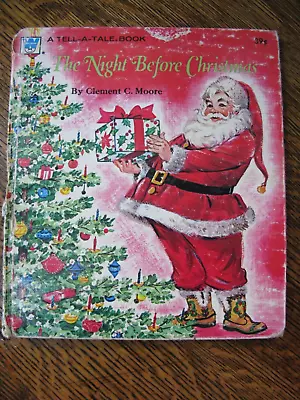 Vintage Childs Book The Night Before Christmas Tell-A-Tale Whitman Pub #2517 • $12.99