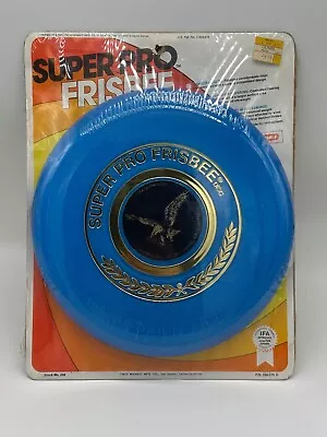 Vintage 1979 Wham-O Super Pro Frisbee Flying Disc Blue Eagle 126 G NOS Sealed • $39.99