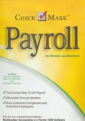 $149.99 • Buy Business Payroll Software 2011 PC MAC CD Accounting Companies Employees Paycheck