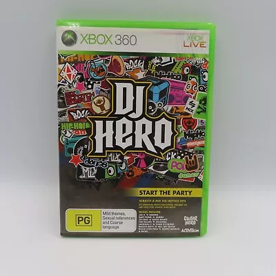 DJ Hero Activision Microsoft XBOX 360 Guitar Hero Game With 93 Original Mixes • $11.06