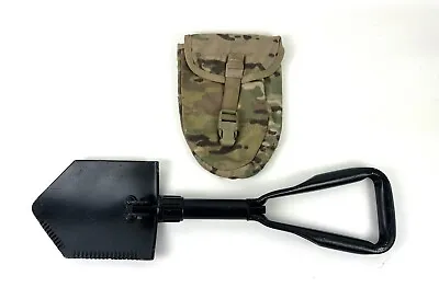 USGI E-Tool Entrenching Tool Shovel With MOLLE II Carrier Pouch Multicam OCP • $44.99