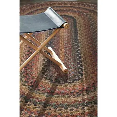 $120 • Buy Capel Rugs Kill Devil Hill Wool Country Braided Oval Area Rug Antique Multi #900