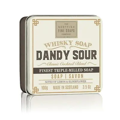 £10.99 • Buy Scottish Fine Soaps Luxury Whisky Dandy Sour Soap Bar & Vintage Design Tin Gift