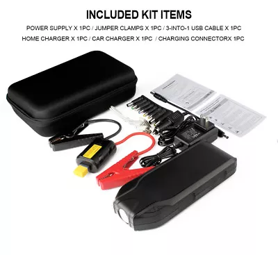 800 Amp Peak Portable Car Jump Starter Booster Charger Battery Power Bank New • $59