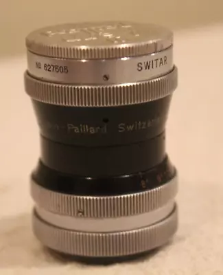 Vintage Camera Lens- VINTAGE Kern Paillard Switar 10mm F/1.6 H16 RX • $450