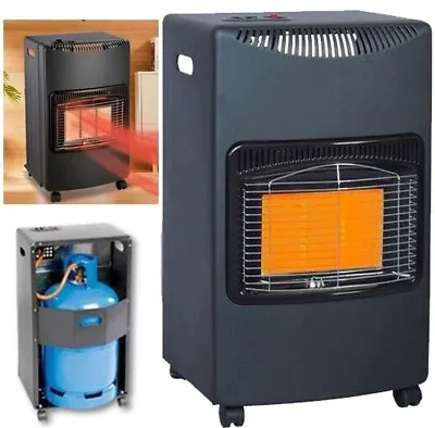 Portable Indoor Heater 4.2kw Home Butane Calor Gas Heating With Hose & Regulator • £61.95