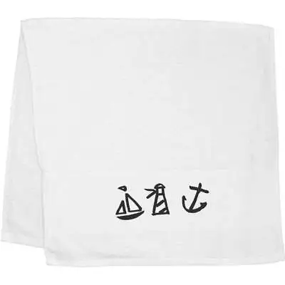 'Nautical Icons' Hand / Guest Towel (TL00012006) • £14.99