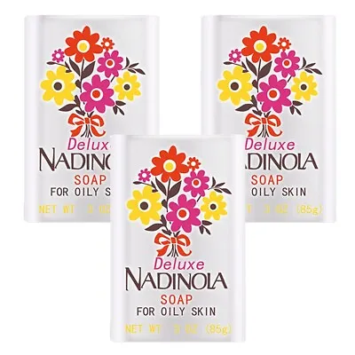 Nadinola Deluxe Soap For Oily Skin Set 3oz Bar - 3 Pack • $21.99