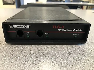 TELTONE TLS-3 2 LINE TELEPHONE SIMULATOR Model: TLS-3A-01  P/N 250-00198-01 • $199