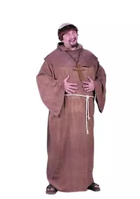 Friar Tuck - Medieval Monk Robe - Deluxe Hooded - Costume - Adult - Plus • $54.99