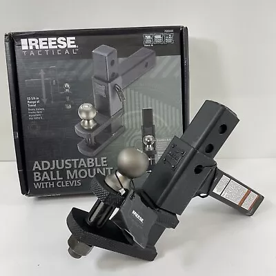 REESE Tactical Towpower 2  Ball Adjustable Mount W/ Clevis Trailer Hitch • $64.99