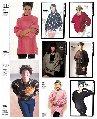 £3.99 • Buy Elle Knitting Pattern Designer Knits Jumper Coat Cardigan You Choose Vintage 90s