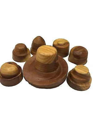 Rare*** Millinery Wooden Hat Block SET. Fascinator Hat Block Set*** • £237.54