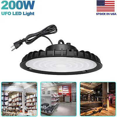 200W UFO Led High Bay Light Commercial Factory Industrial Warehouse Garage Light • $28.99