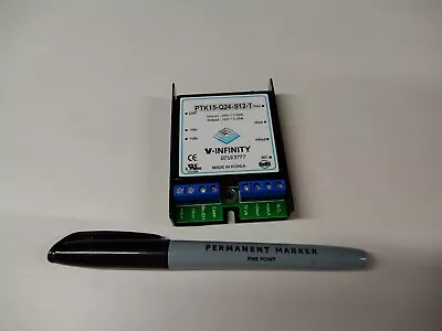 V-Infinity DC-DC Converter 24VDC In 12 VDC 1.25A Out Tested Working • $20