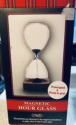 8” Tall Hourglass Magnetic Base Metal Sand Art Create NEW In Box • $3.49