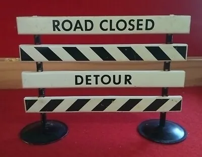 Vtg TONKA TOYS ROAD CLOSED/ DETOUR BARRIER SIGN 1950s Original Pc • $79