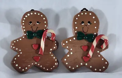 $14.99 • Buy Vintage Christmas Holiday STATEMENT Gingerbread Earrings Or Ornament Handmade