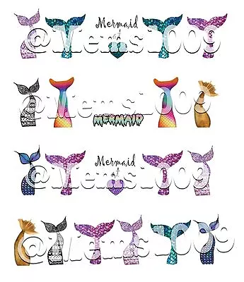 Mermaid Nail Art Decals Water Transfer Decals!  Mermaid Nail Art • $3.99