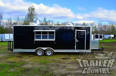 New 2024 8.5x24 Enclosed Mobile Concession Kitchen Food Bbq Vending Trailer • $35295