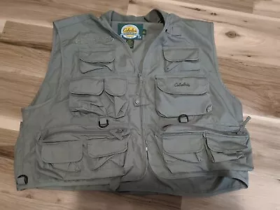Mens Cabela's Willow Creek Fly-fishing Vest SG-XL • $50