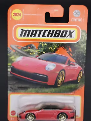 Matchbox 2024. Porsche 911 Carrera Cabriolet New Casting Red. Free Combined Post • £4.99