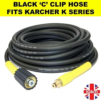£19.99 • Buy Karcher K Series Pressure Washer Hose Black C Clip Trigger K1 K2 K3 K4 K5 K6