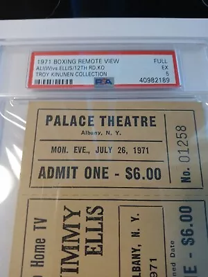 Muhammad Ali Vs. Jimmy Ellis Original Fight Ticket/ Troy Kinunen Collection • $399.99