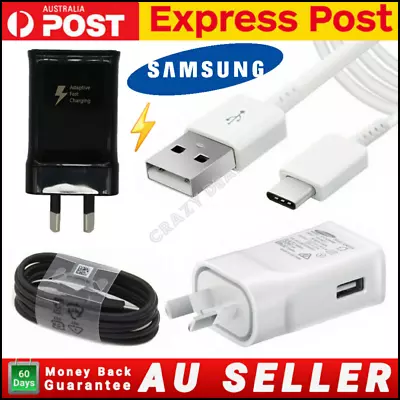 Original Samsung Fast Charger AC Wall Adapter USB C Type-C Note 8/9/10 S8/S9/S10 • $17.95