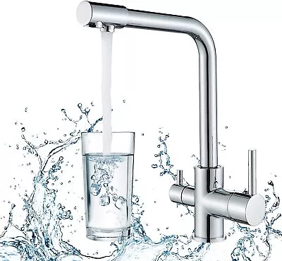 £69.69 • Buy Rozin Kitchen Tap 3 Way With Filter Water System Double Handles Drinking Water 