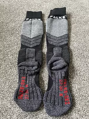 Falke SK2 Kids Ski Socks Black Mix 27-30 K NEW BUT NO PACKAGING • £13.99