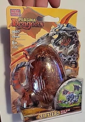 NIP 2005 Mega Bloks Plasma Dragons Action Figure Sether 9607 Metal Slash • $49.95