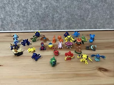 28 X Pokemon Mini Figures/ Cake Toppers From 2000s - Played Condition Some Wear • $27.95